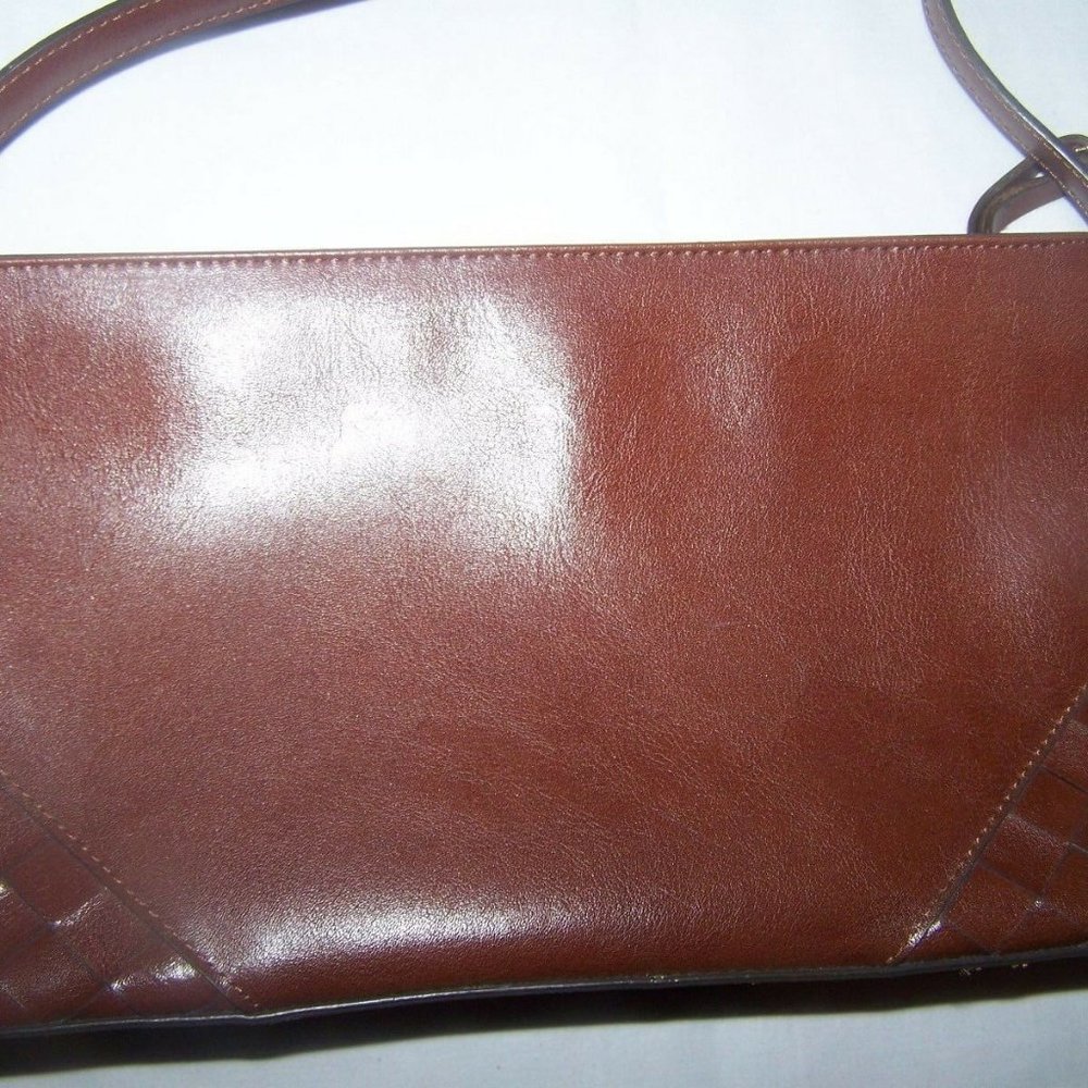 ❎ DONATED ❎ 
 — Nine West Weave Shoulder Bag Purse 🥃 Cognac brown